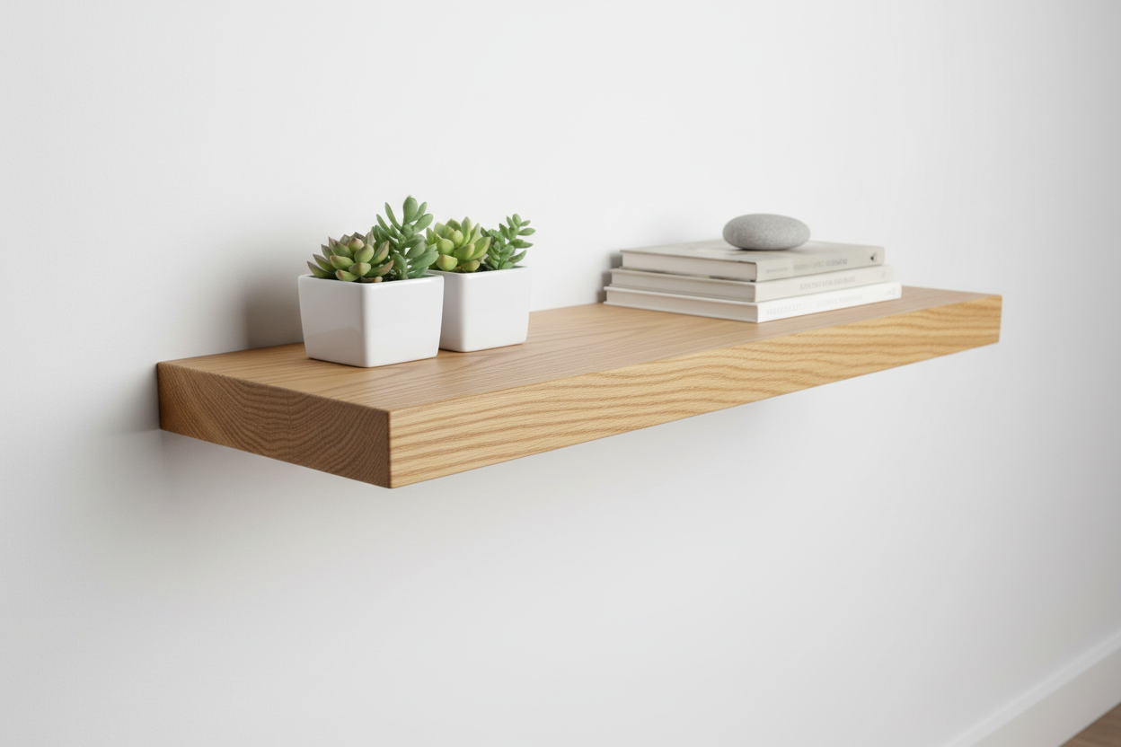 Repisa flotante madera